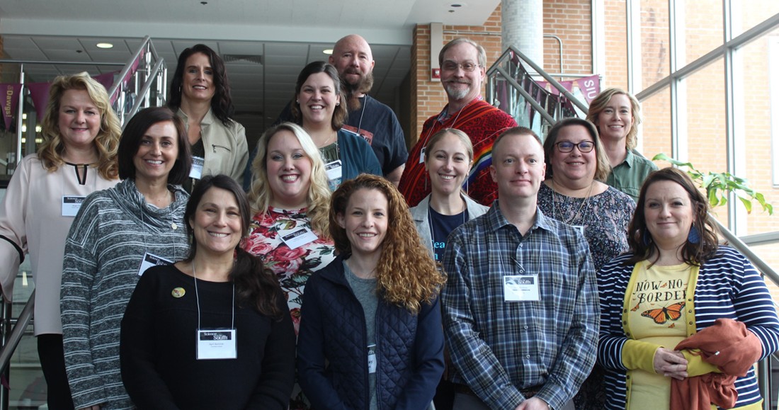 Group photo of Noyce MTFs at the Science in the south conference